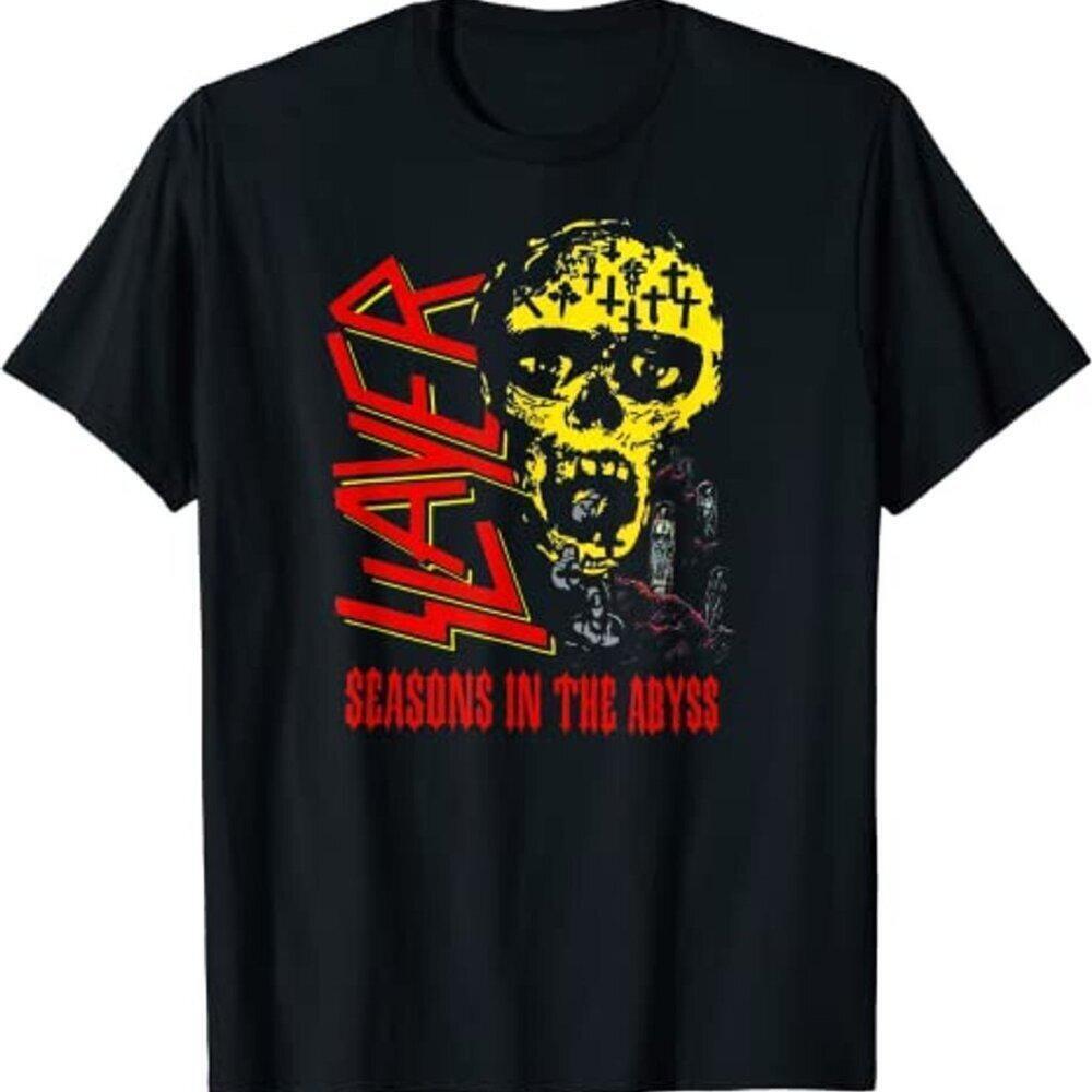Slayer Seasons In The Abyss Tour Heavy Metal Band Graphic Concert T-Shirt 166